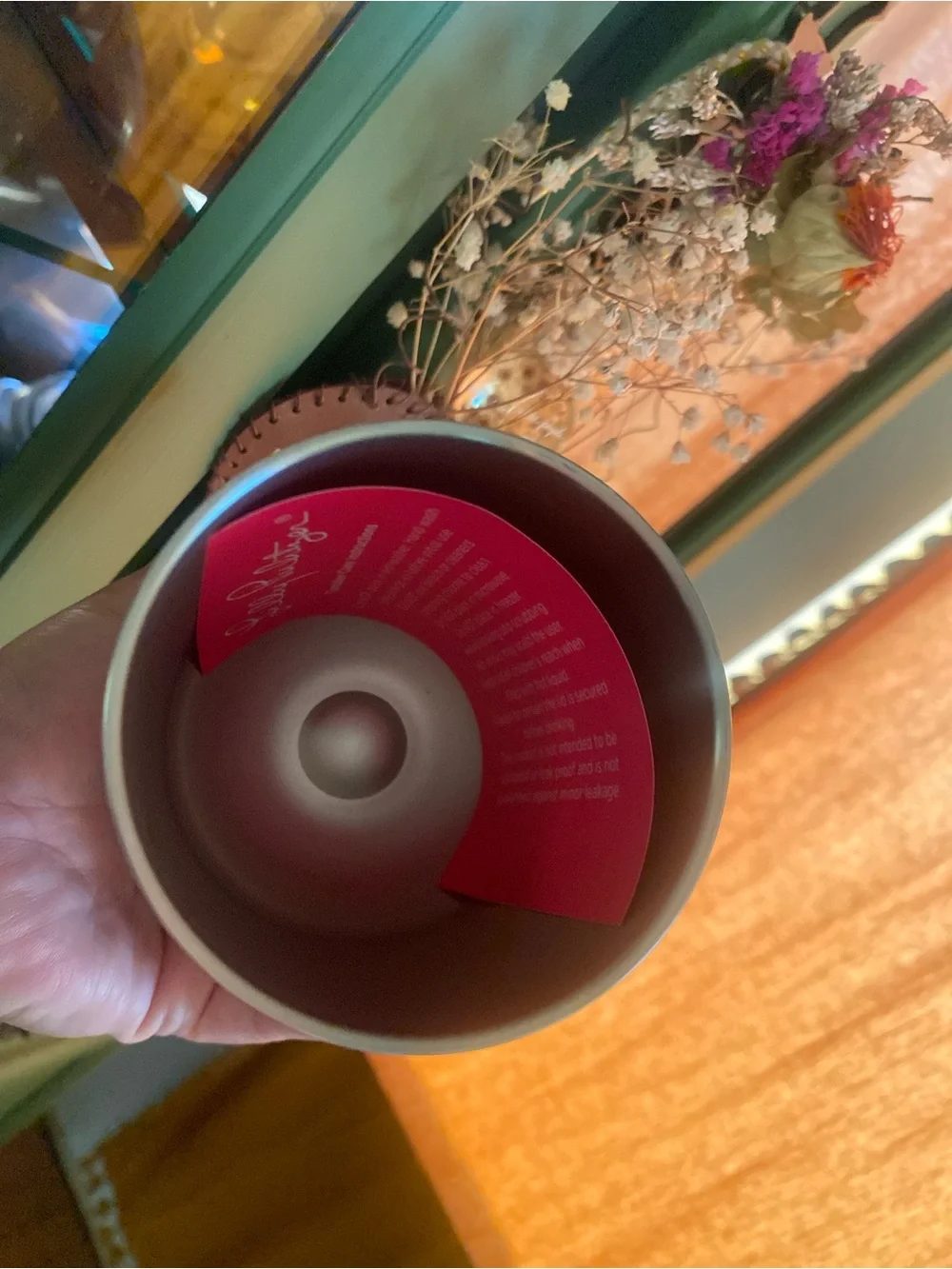 Lilly Pulitzer Palm Stem Stemless Travel Tumbler